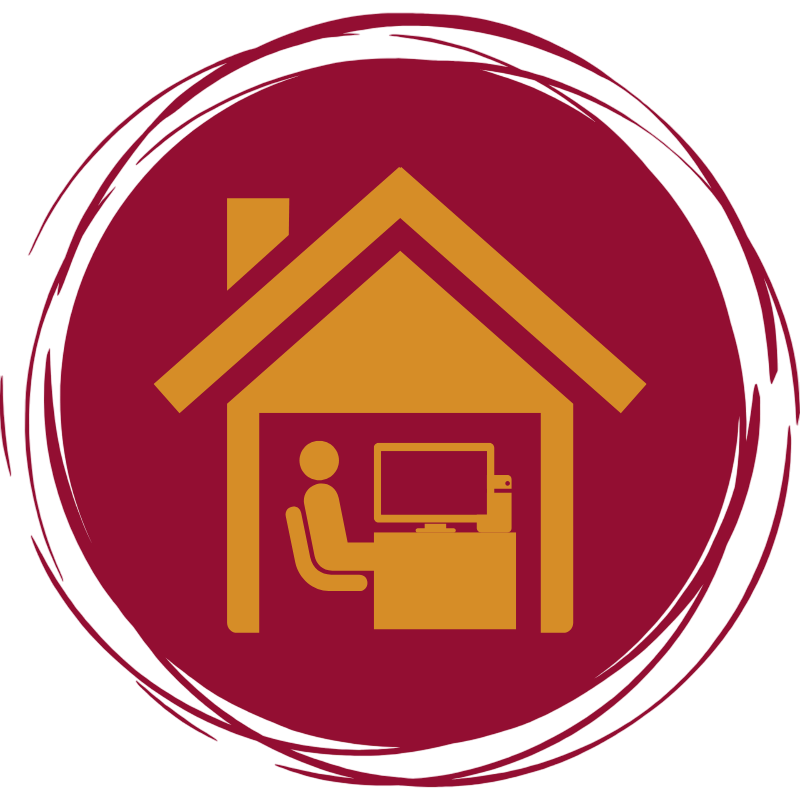 Symbol für Homeoffice