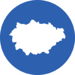 Symbol für die Landesfläche im Landkreis.